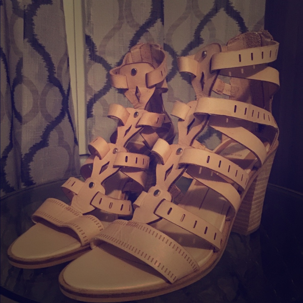 Brand New Dolce Vita Tan Straps Wedge Heels